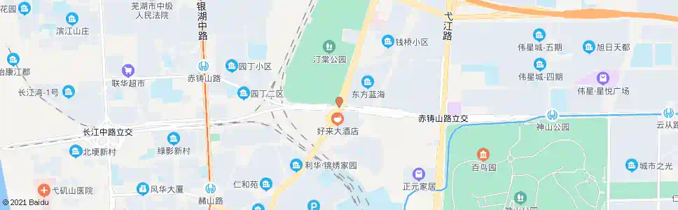 芜湖汀棠公园东方蓝海_公交站地图_芜湖公交_妙搜公交查询2025