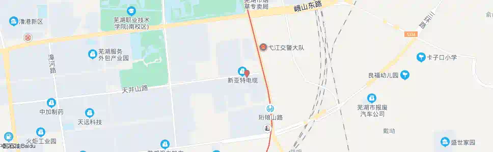 芜湖天井山路_公交站地图_芜湖公交_妙搜公交查询2025