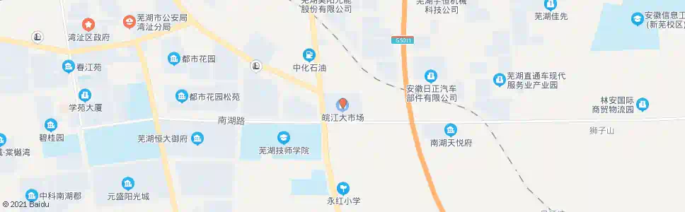 芜湖老家贸市场_公交站地图_芜湖公交_妙搜公交查询2025