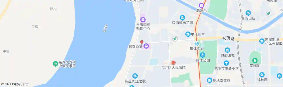 芜湖银泰城_公交站地图_芜湖公交_妙搜公交查询2025