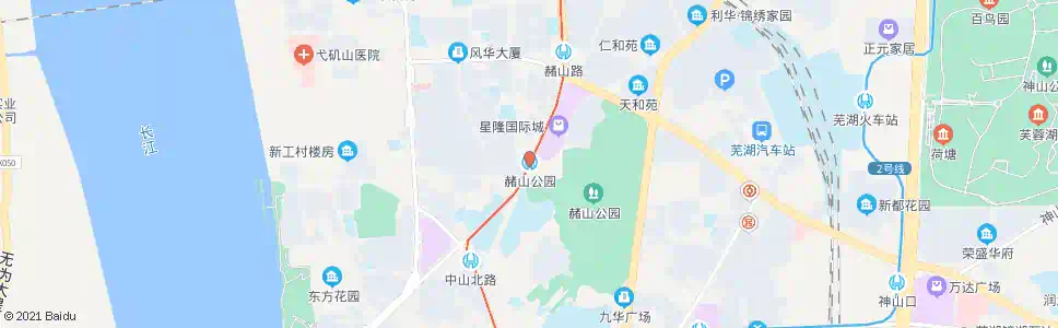 芜湖赭山公园_公交站地图_芜湖公交_妙搜公交查询2025