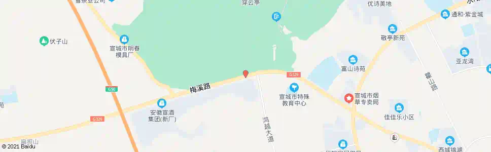 宣城八里岗_公交站地图_宣城公交_妙搜公交查询2025