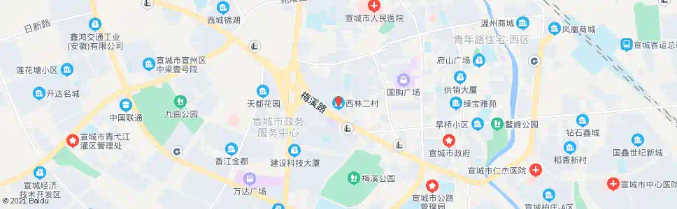 宣城东方润园(西林二村)_公交站地图_宣城公交_妙搜公交查询2025