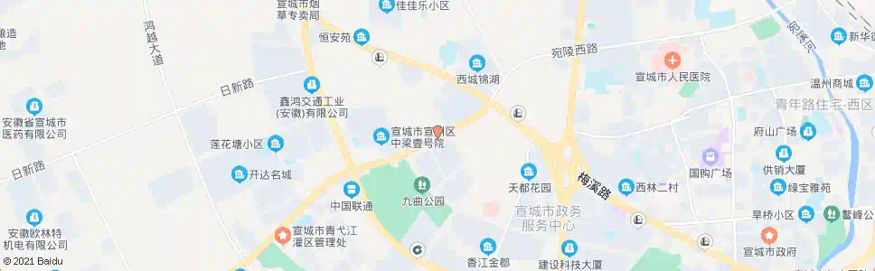 宣城飞彩南大门_公交站地图_宣城公交_妙搜公交查询2025