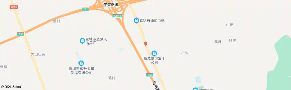 宣城富山村_公交站地图_宣城公交_妙搜公交查询2025