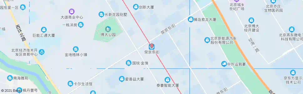 北京荣京东街_公交站地图_北京公交_妙搜公交查询2025