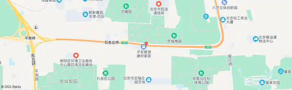 北京石各庄东_公交站地图_北京公交_妙搜公交查询2025