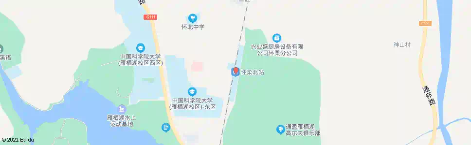 北京怀北镇_公交站地图_北京公交_妙搜公交查询2025
