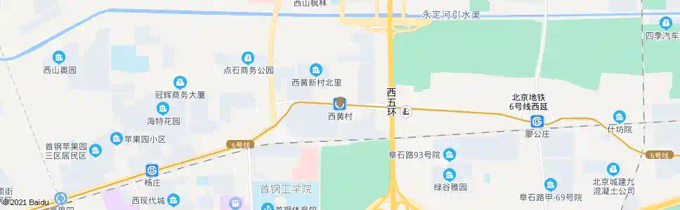 北京西黄村_公交站地图_北京公交_妙搜公交查询2025