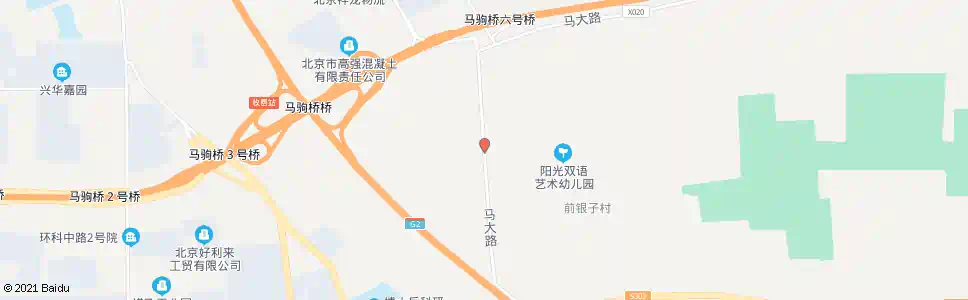 北京后银子村_公交站地图_北京公交_妙搜公交查询2025