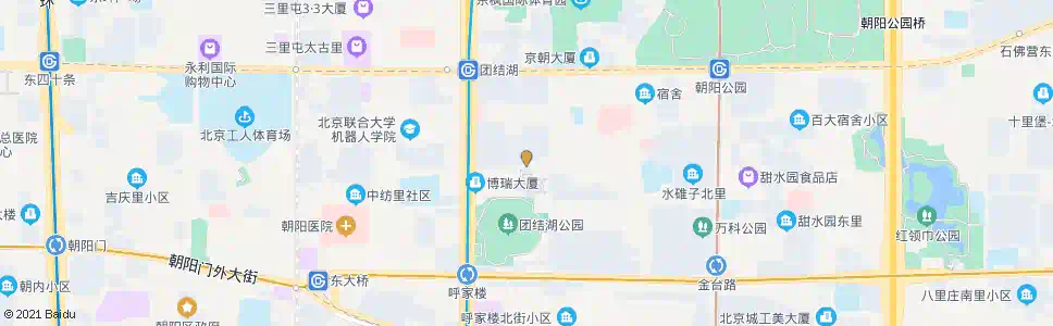 北京团结湖路_公交站地图_北京公交_妙搜公交查询2025