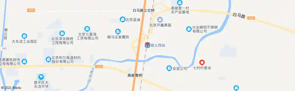 北京高丽营西_公交站地图_北京公交_妙搜公交查询2025