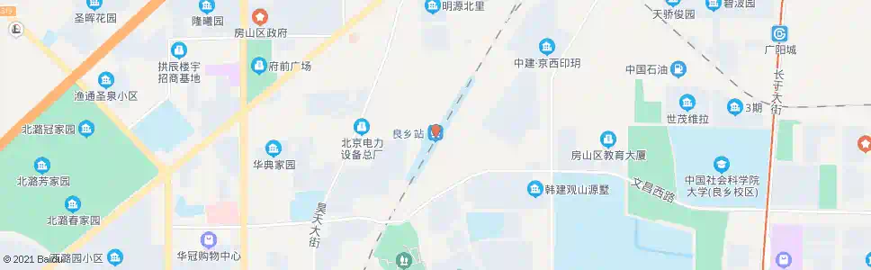 北京良乡火车站_公交站地图_北京公交_妙搜公交查询2025