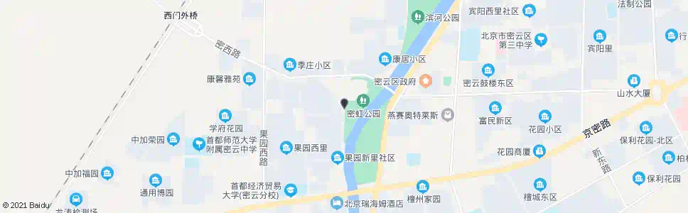 北京密虹公园_公交站地图_北京公交_妙搜公交查询2025