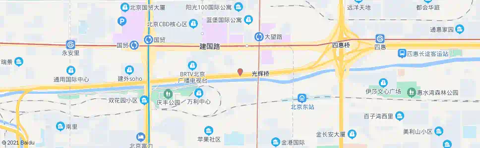 北京光辉桥西_公交站地图_北京公交_妙搜公交查询2025