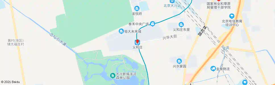北京地铁义和庄站_公交站地图_北京公交_妙搜公交查询2025