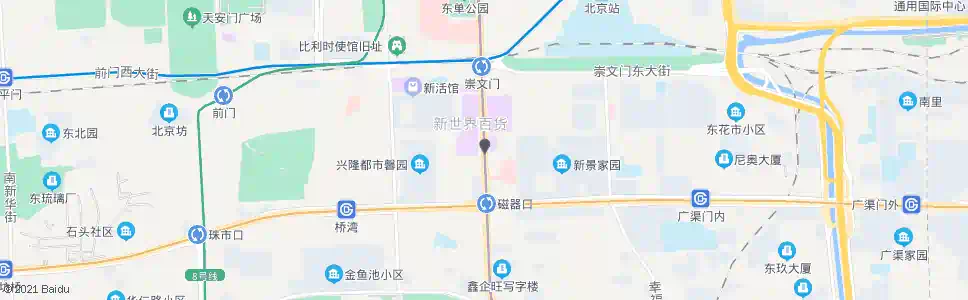北京花市路口南_公交站地图_北京公交_妙搜公交查询2025