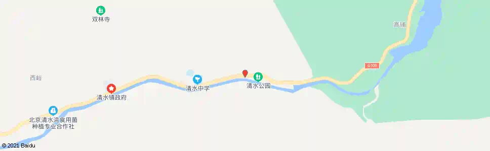 北京下清水_公交站地图_北京公交_妙搜公交查询2025