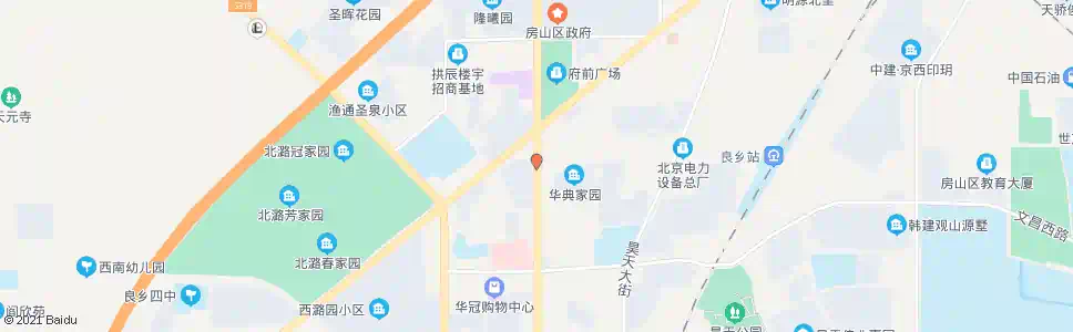 北京良乡北关(南)_公交站地图_北京公交_妙搜公交查询2025