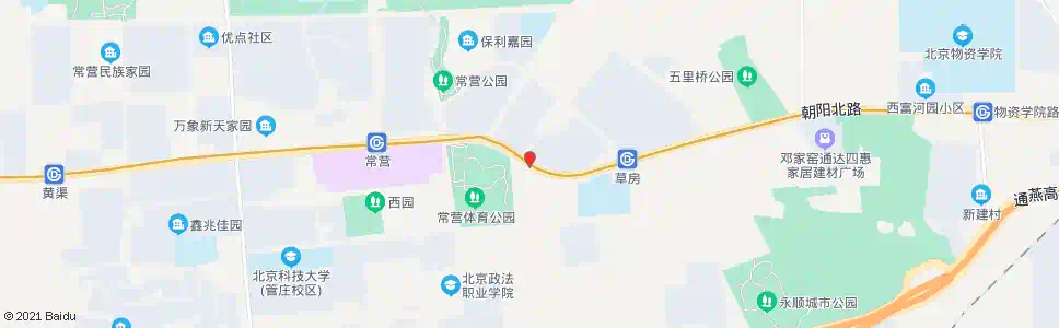 北京东十里堡村_公交站地图_北京公交_妙搜公交查询2025