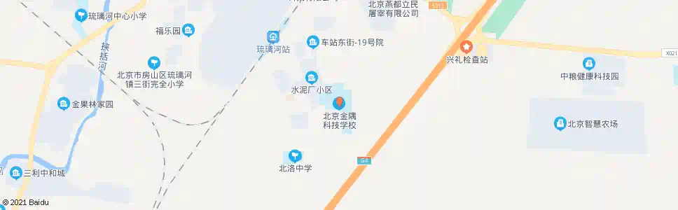 北京金隅建材学校_公交站地图_北京公交_妙搜公交查询2025