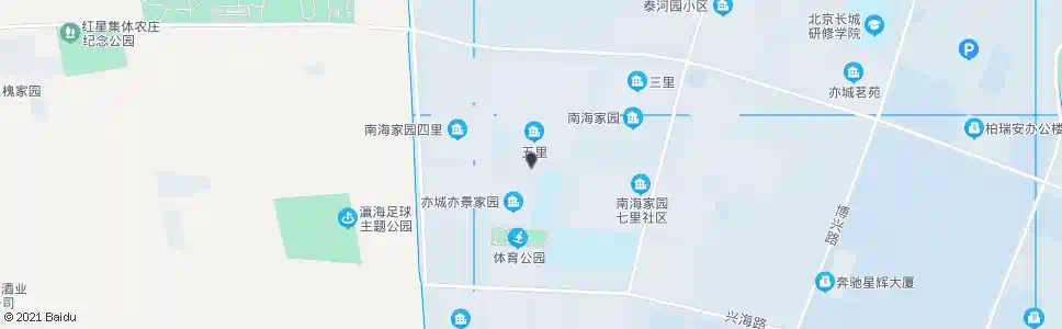 北京南海家园五里_公交站地图_北京公交_妙搜公交查询2025