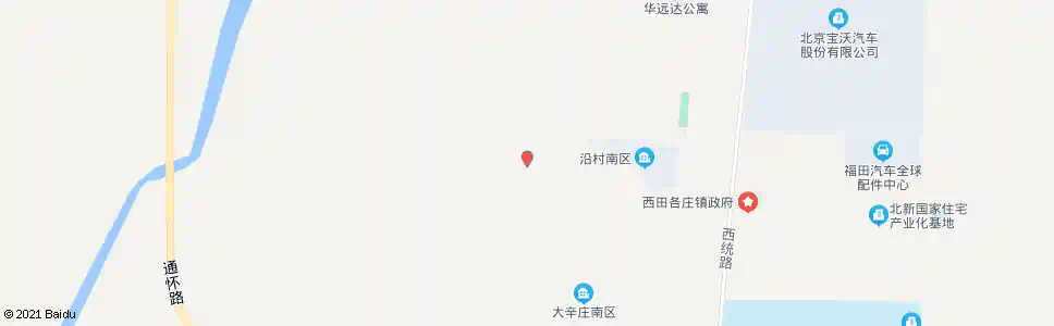 北京大辛庄村西口_公交站地图_北京公交_妙搜公交查询2025