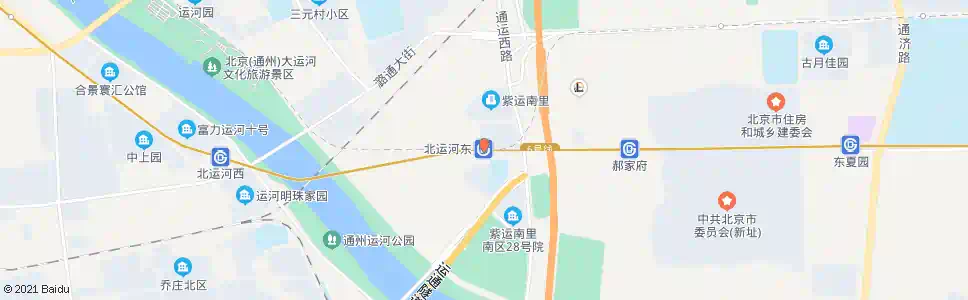 北京地铁北运河东站_公交站地图_北京公交_妙搜公交查询2025