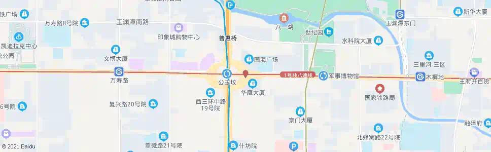 北京公主坟东_公交站地图_北京公交_妙搜公交查询2025