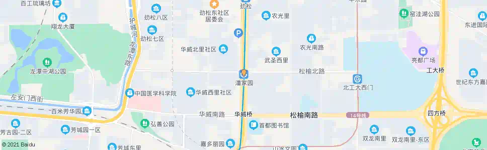 北京潘家园_公交站地图_北京公交_妙搜公交查询2025