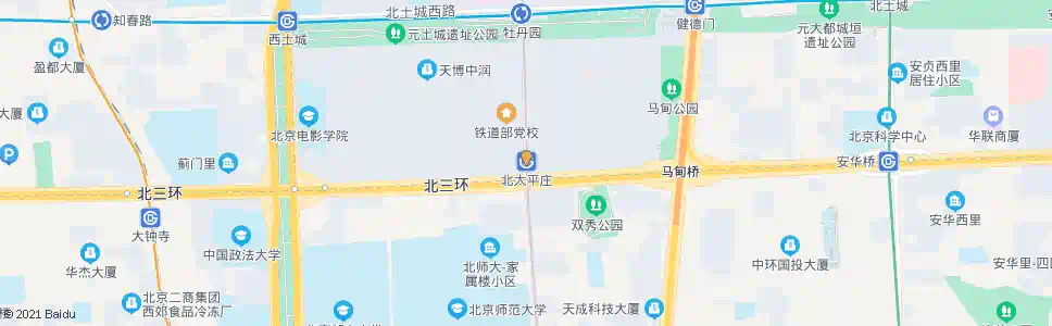 北京西太平庄北口_公交站地图_北京公交_妙搜公交查询2025