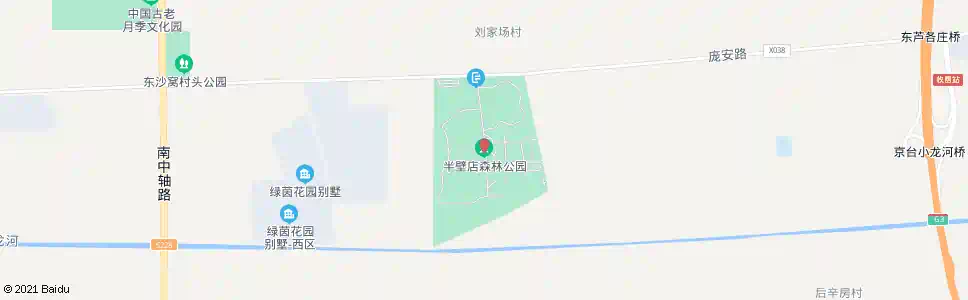 北京半壁店森林公园_公交站地图_北京公交_妙搜公交查询2025