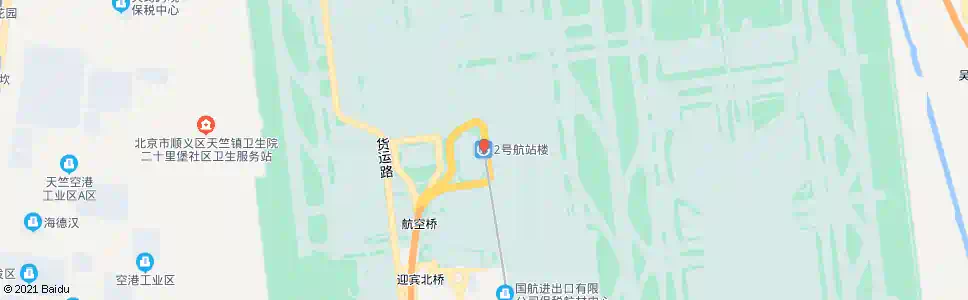 北京二号航站楼站_公交站地图_北京公交_妙搜公交查询2025