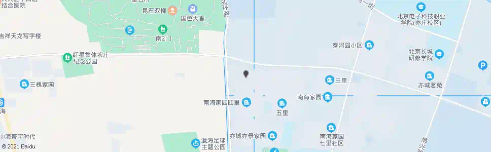 北京南海家园一里_公交站地图_北京公交_妙搜公交查询2025