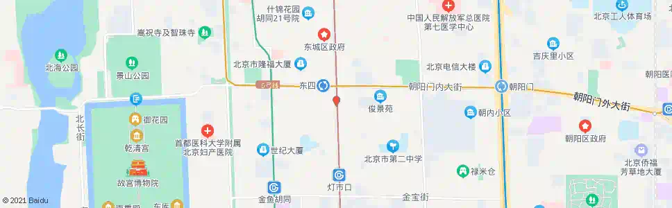 北京东四路口南_公交站地图_北京公交_妙搜公交查询2025
