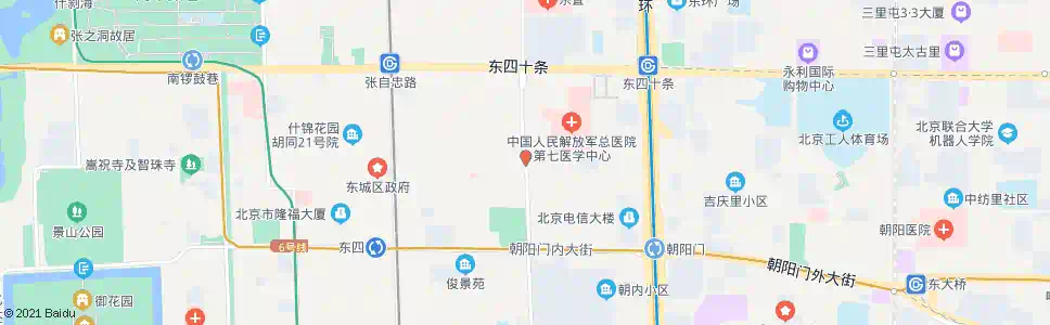 北京东四六条_公交站地图_北京公交_妙搜公交查询2025