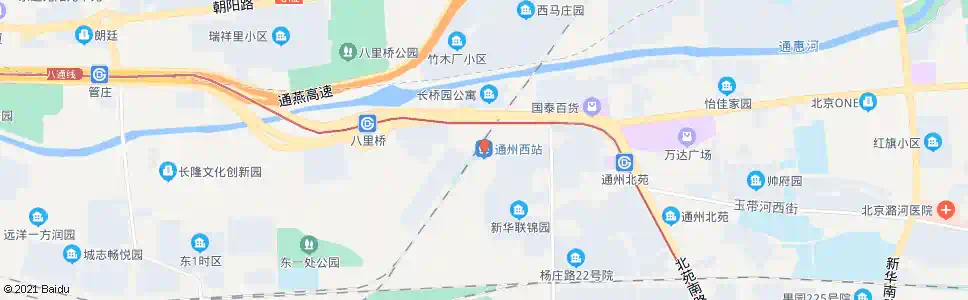 北京通州南关西_公交站地图_北京公交_妙搜公交查询2025