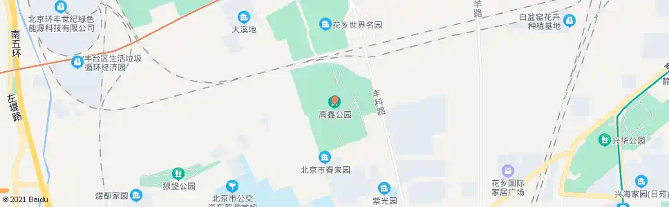 北京高鑫公园_公交站地图_北京公交_妙搜公交查询2025