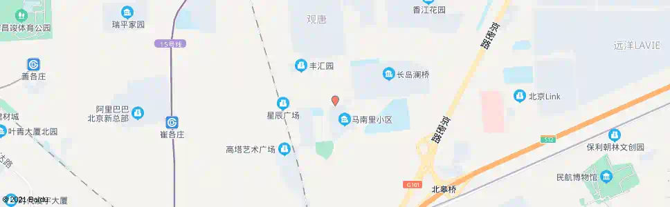 北京马南里_公交站地图_北京公交_妙搜公交查询2025
