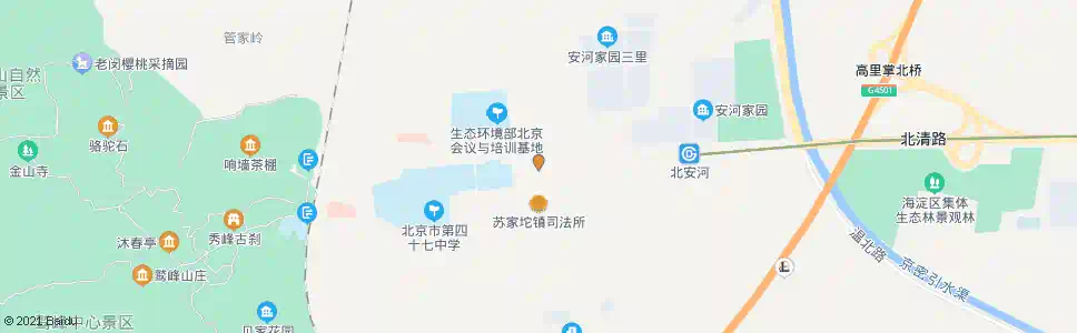 北京北清路西口_公交站地图_北京公交_妙搜公交查询2025