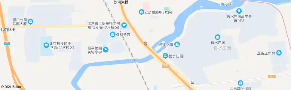 北京沙河南大桥_公交站地图_北京公交_妙搜公交查询2025
