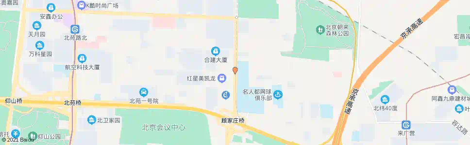 北京顾家庄桥北_公交站地图_北京公交_妙搜公交查询2025
