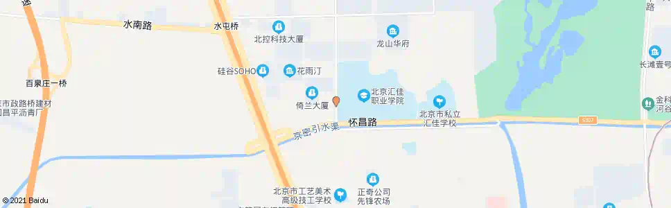 北京汇佳学院南门_公交站地图_北京公交_妙搜公交查询2025