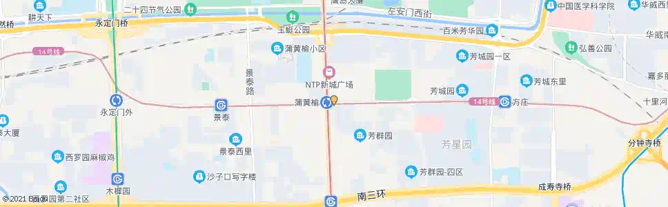 北京蒲黄榆站_公交站地图_北京公交_妙搜公交查询2025