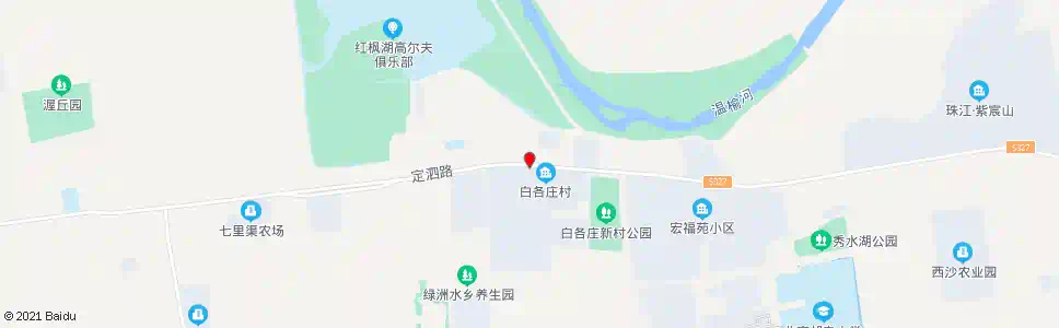 北京白各庄村委会_公交站地图_北京公交_妙搜公交查询2025