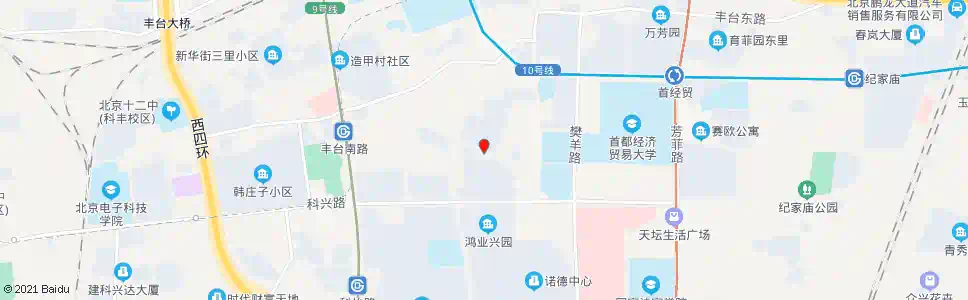 北京莲花新村_公交站地图_北京公交_妙搜公交查询2025