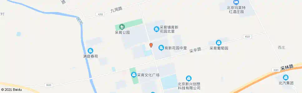 北京育新花园中里_公交站地图_北京公交_妙搜公交查询2025