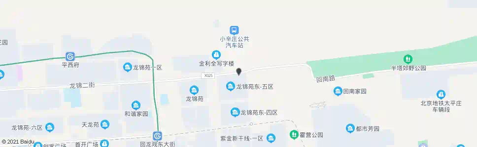 北京小辛庄_公交站地图_北京公交_妙搜公交查询2025