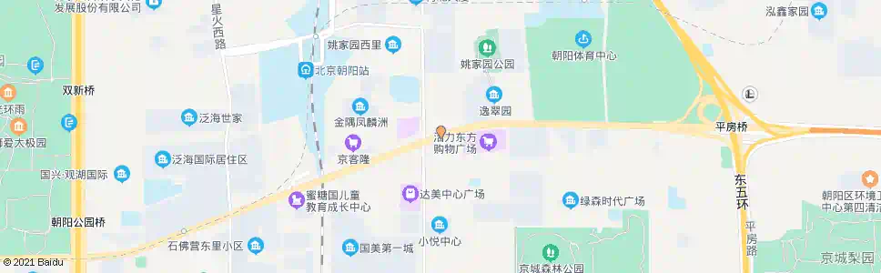 北京姚家园东_公交站地图_北京公交_妙搜公交查询2025