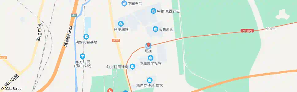 北京稻田站_公交站地图_北京公交_妙搜公交查询2025